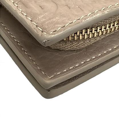 Gucci Bifold Wallet With GG Emblem Medium Wallet 815874 Beige GG Pattern Leather