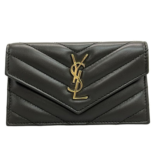 Saint Laurent Paris Card Case Beauty Cassandra Fragment Flap Card Case 612808