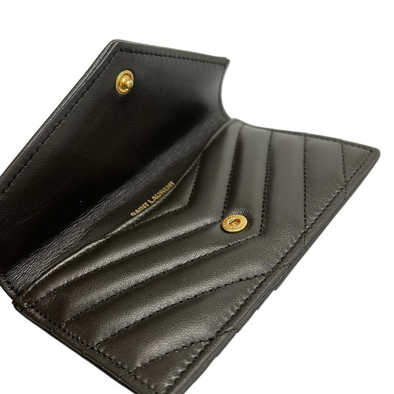 Saint Laurent Paris Card Case Beauty Cassandra Fragment Flap Card Case 612808
