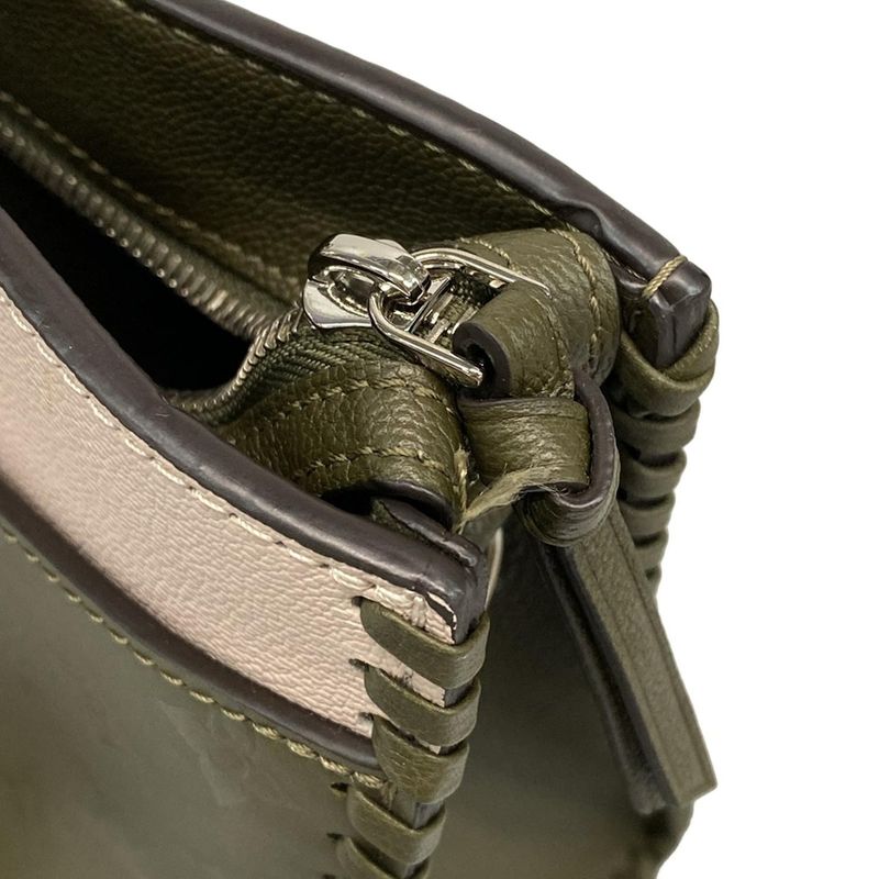 Louis Vuitton Verry Line Verry Zip Tote M52150 Khaki×light Pink Leather