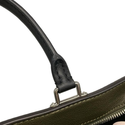 Louis Vuitton Verry Line Verry Zip Tote M52150 Khaki×light Pink Leather