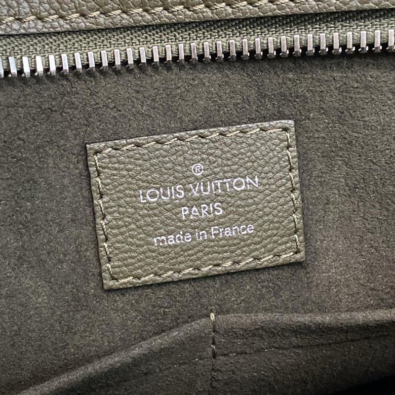 Louis Vuitton Verry Line Verry Zip Tote M52150 Khaki×light Pink Leather