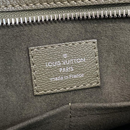 Louis Vuitton Verry Line Verry Zip Tote M52150 Khaki×light Pink Leather