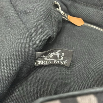 Hermes Fourre Tout Tote MM Black And Gray