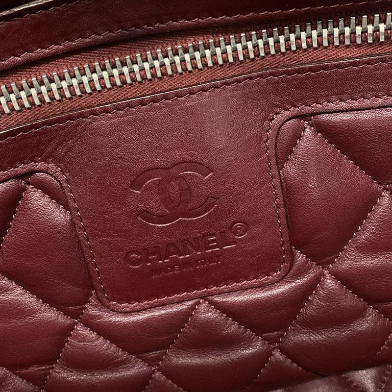 Chanel Coco Cocoon Tote Black Coco Mark Leather