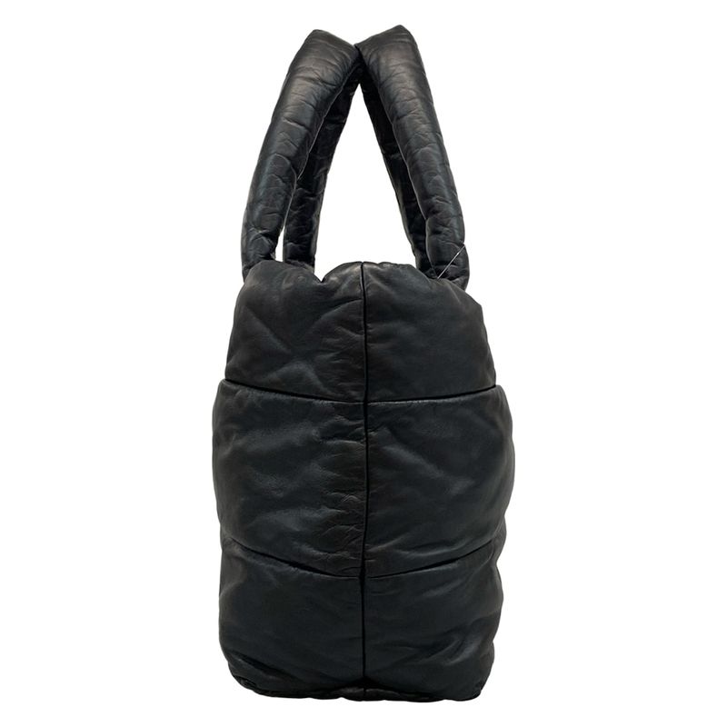Chanel Coco Cocoon Tote Black Coco Mark Leather