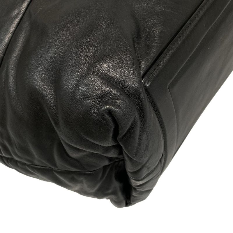 Chanel Coco Cocoon Tote Black Coco Mark Leather