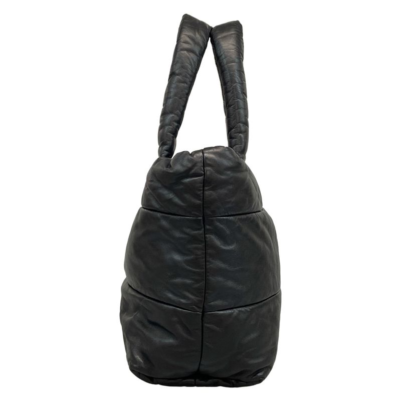 Chanel Coco Cocoon Tote Black Coco Mark Leather