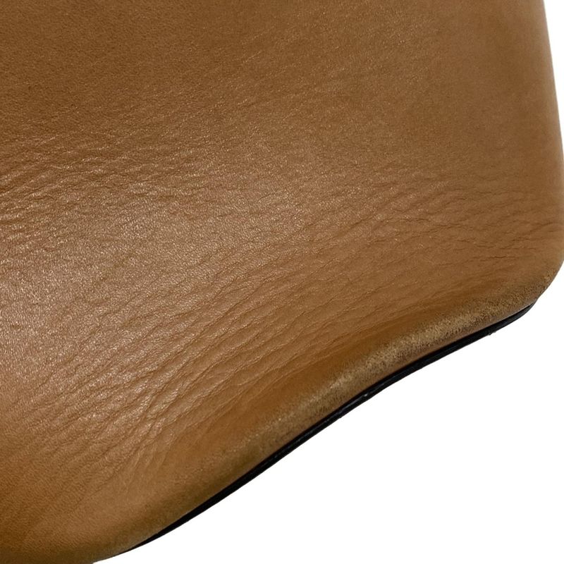 Celine Shoulder Bag Bucket Cles Sea Brown Leather