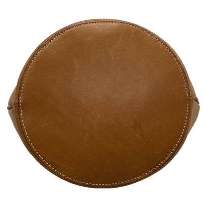 Celine Shoulder Bag Bucket Cles Sea Brown Leather