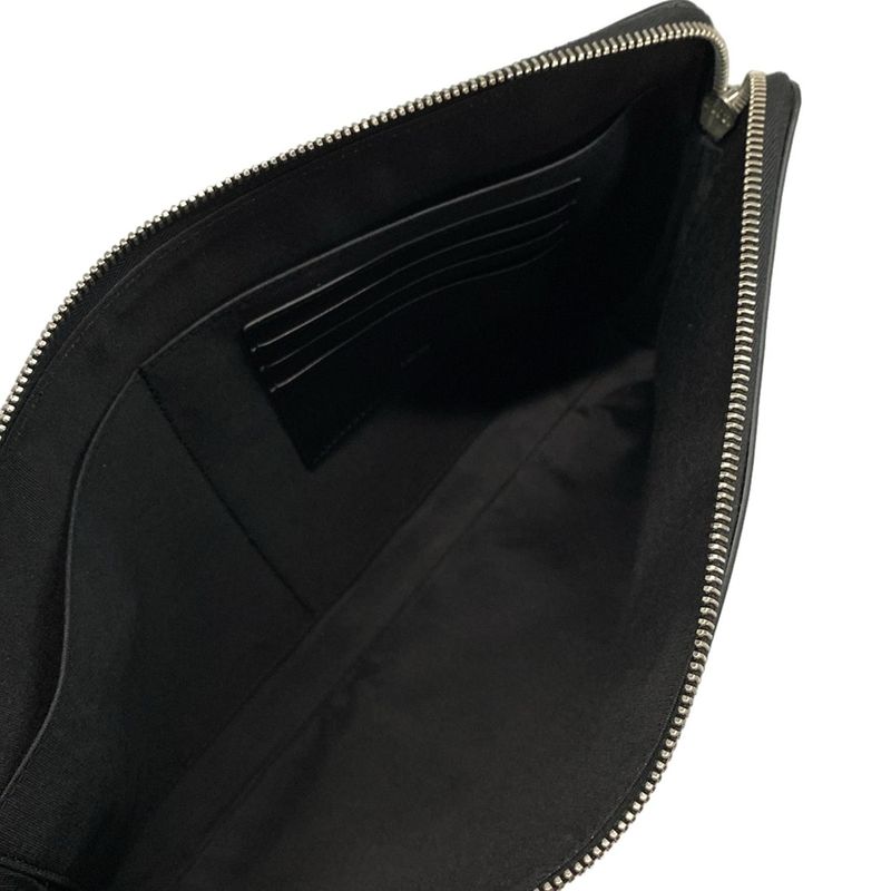 Dior/christian Dior Clutch Bag Oblique Galaxy 2esca251vpd Black Perforated