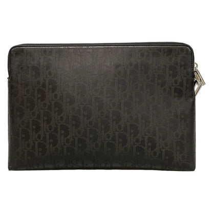 Dior/christian Dior Clutch Bag Oblique Galaxy 2esca251vpd Black Perforated