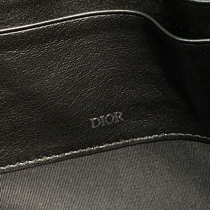 Dior/christian Dior Clutch Bag Oblique Galaxy 2esca251vpd Black Perforated