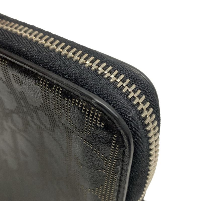 Dior/christian Dior Clutch Bag Oblique Galaxy 2esca251vpd Black Perforated