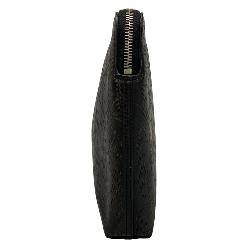 Dior/christian Dior Clutch Bag Oblique Galaxy 2esca251vpd Black Perforated