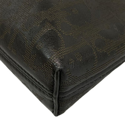 Dior/christian Dior Clutch Bag Oblique Galaxy 2esca251vpd Black Perforated