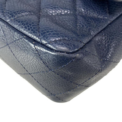 Chanel Shoulder Bag Mini Matelasse A69900 Navy Silver Hardware / Chain Shoulder