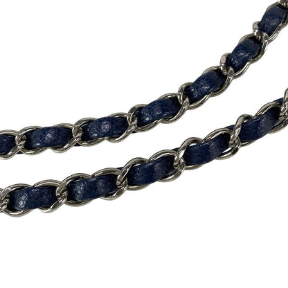 Chanel Shoulder Bag Mini Matelasse A69900 Navy Silver Hardware / Chain Shoulder