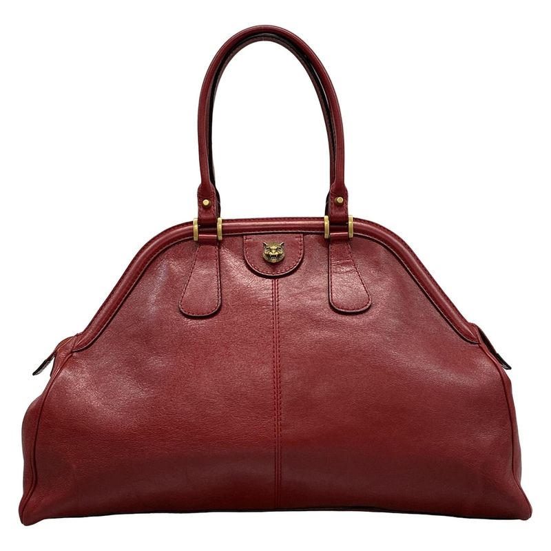 Gucci Shoulder Bag GG Marmontrebel Large Top Handle Tote Bag 515937 Black