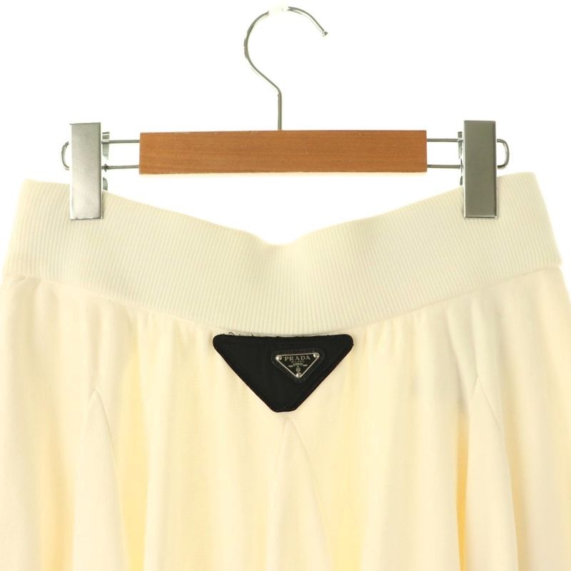 Prada By Raf Simons Raf Simons 21AW Triangle Logo Skirt Long Flared Cotton M