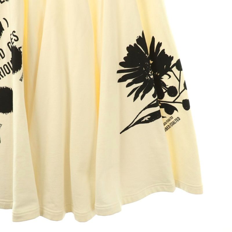 Prada By Raf Simons Raf Simons 21AW Triangle Logo Skirt Long Flared Cotton M