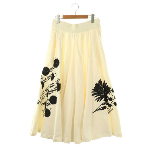 Prada By Raf Simons Raf Simons 21AW Triangle Logo Skirt Long Flared Cotton M