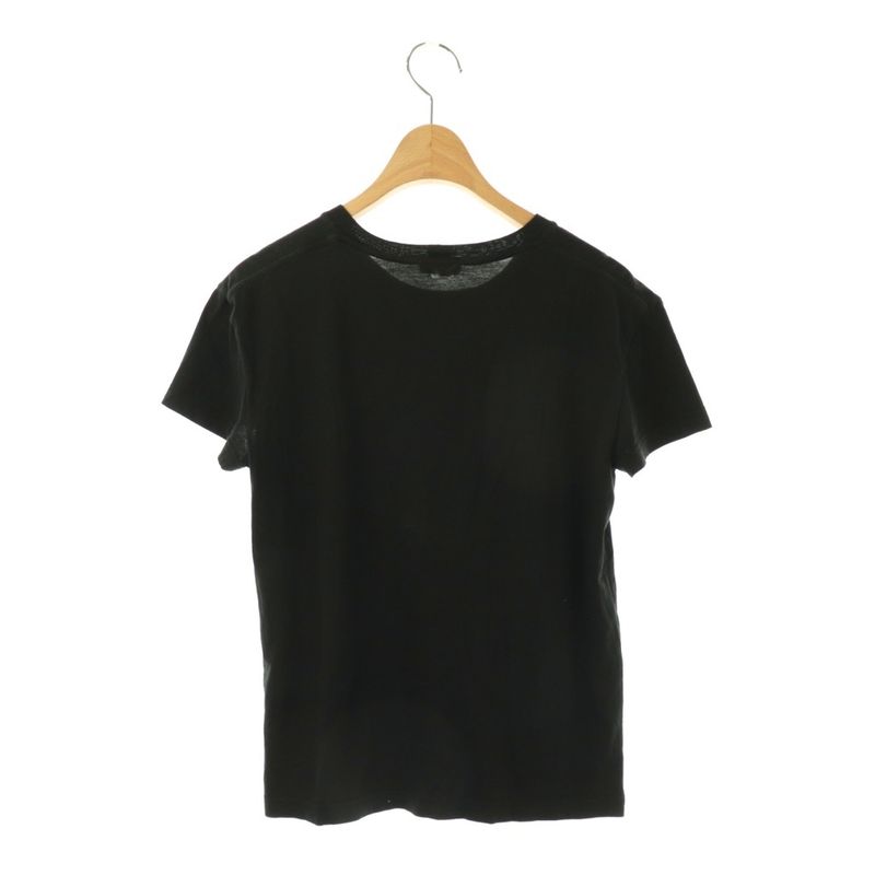 Celine T-shirt Cut And Sewn Short Sleeves Logo Print Cotton S Black White