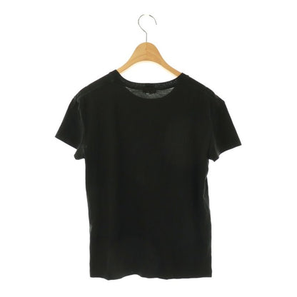 Celine T-shirt Cut And Sewn Short Sleeves Logo Print Cotton S Black White