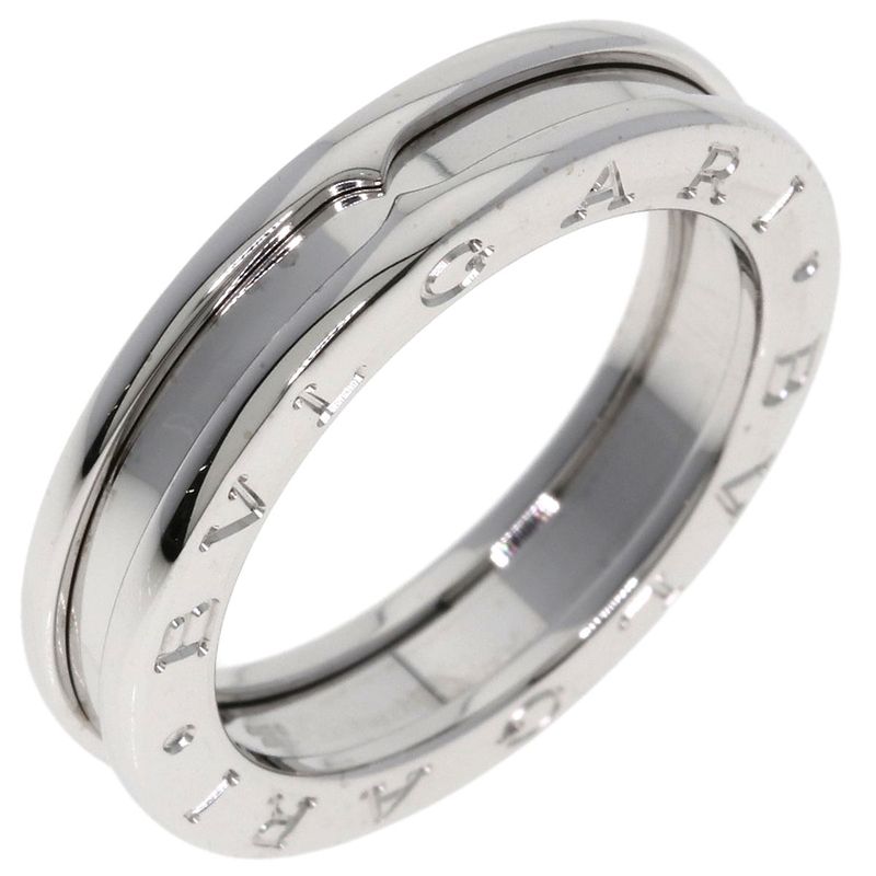 Bvlgari B-zero1 Bee Zero One 1 Band #55 Ring - 18K White Gold Ladies