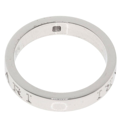 Bvlgari Bulgari Double Logo Diamond Ring And Ring 18K White Gold Ladies