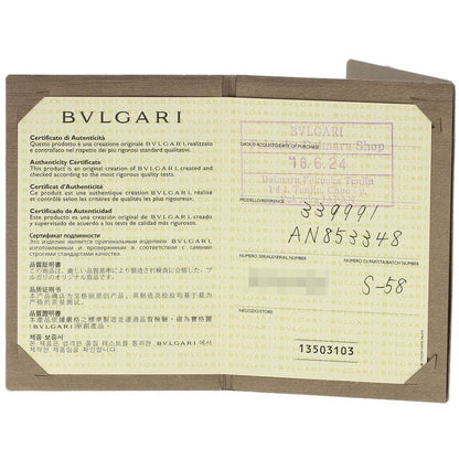 Bvlgari Bulgari Double Logo Diamond Ring And Ring 18K White Gold Ladies