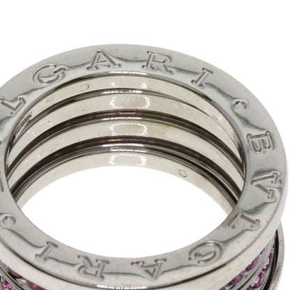 Bvlgari Bulgari B-zero1 4-band Garnet #52 Ring 18K White Gold Ladies