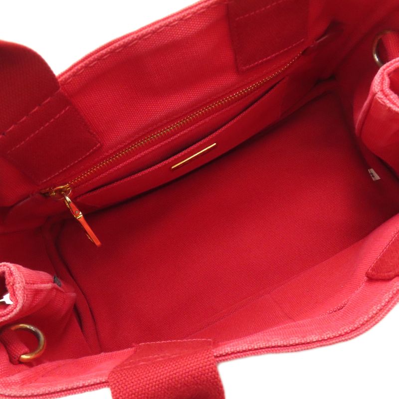 Prada Canapa Mini 2WAY Handbag Canvas Women