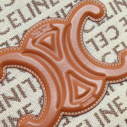 Celine Small Cabas Tice Triomphe Handbag Canvas Women