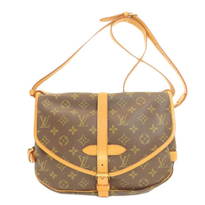 Louis Vuitton M42254 Saumur M Shoulder Bag Monogram Canvas Women