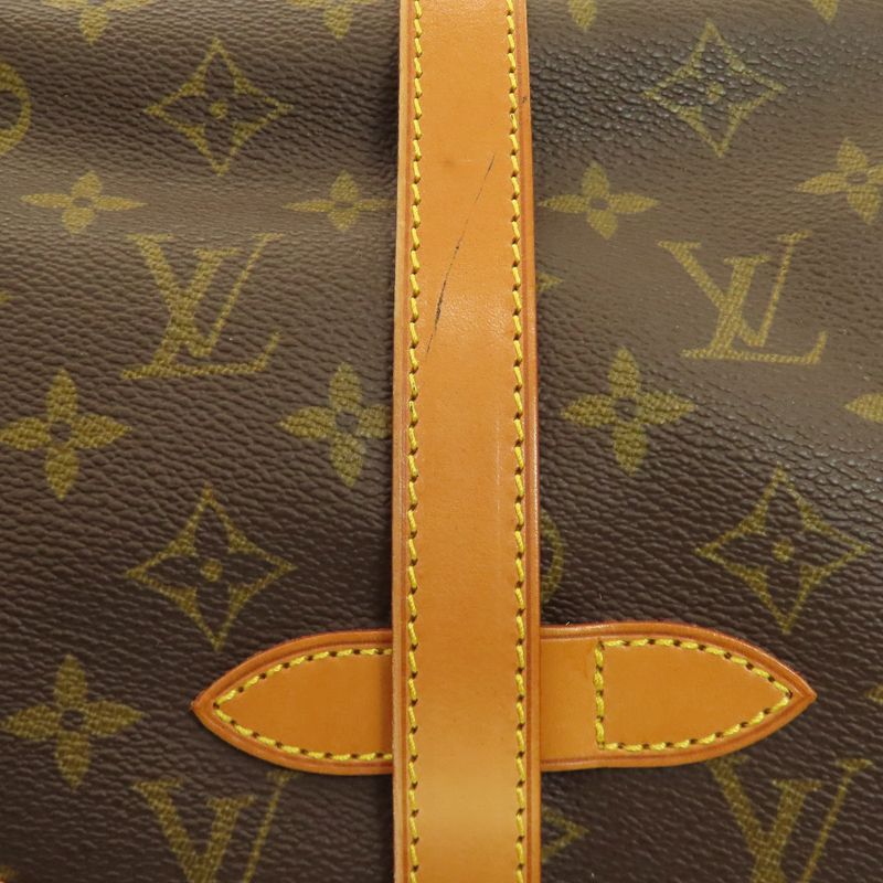 Louis Vuitton M42254 Saumur M Shoulder Bag Monogram Canvas Women