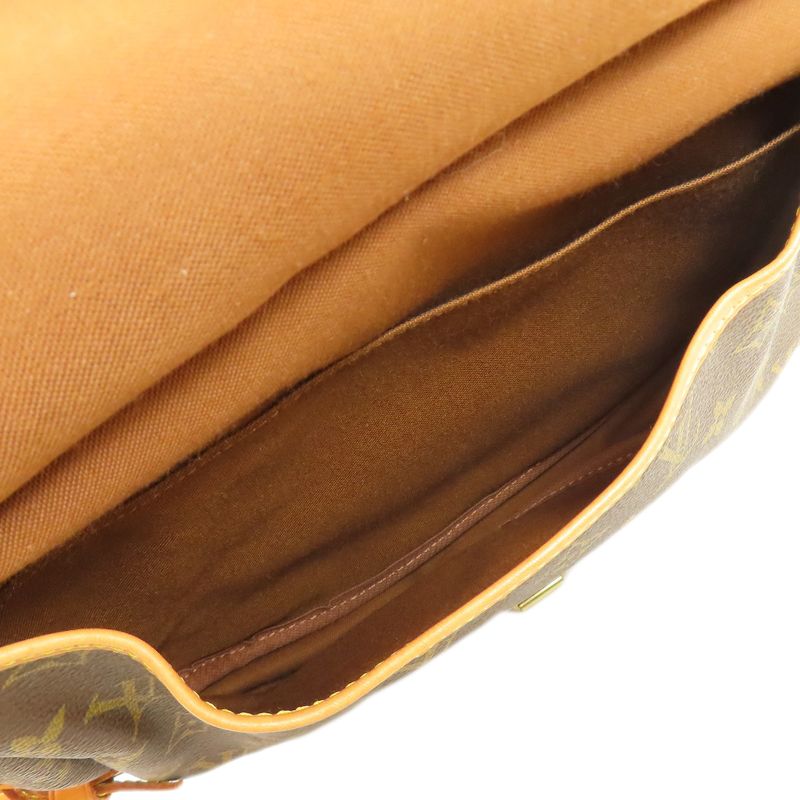 Louis Vuitton M42254 Saumur M Shoulder Bag Monogram Canvas Women
