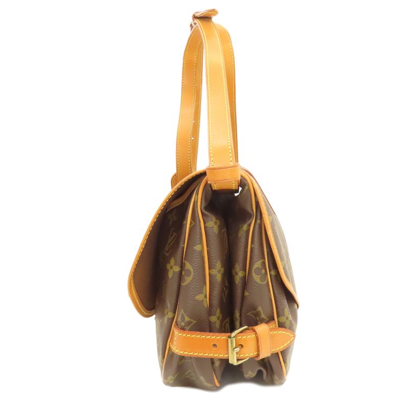 Louis Vuitton M42254 Saumur M Shoulder Bag Monogram Canvas Women
