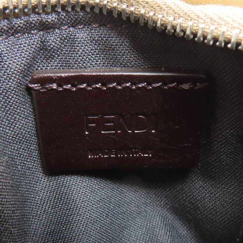 Fendi Zucca Pattern Coin Case Canvas Women