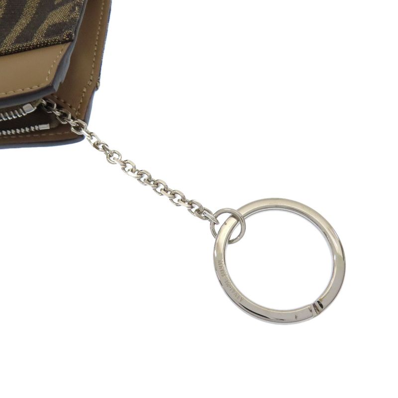 Fendi Zucca Pattern Coin Case Canvas Women