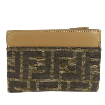 Fendi Zucca Pattern Coin Case Canvas Women