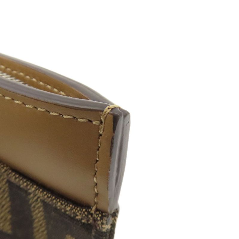 Fendi Zucca Pattern Coin Case Canvas Women