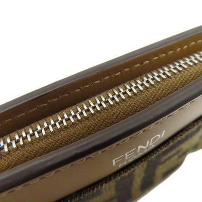 Fendi Zucca Pattern Coin Case Canvas Women