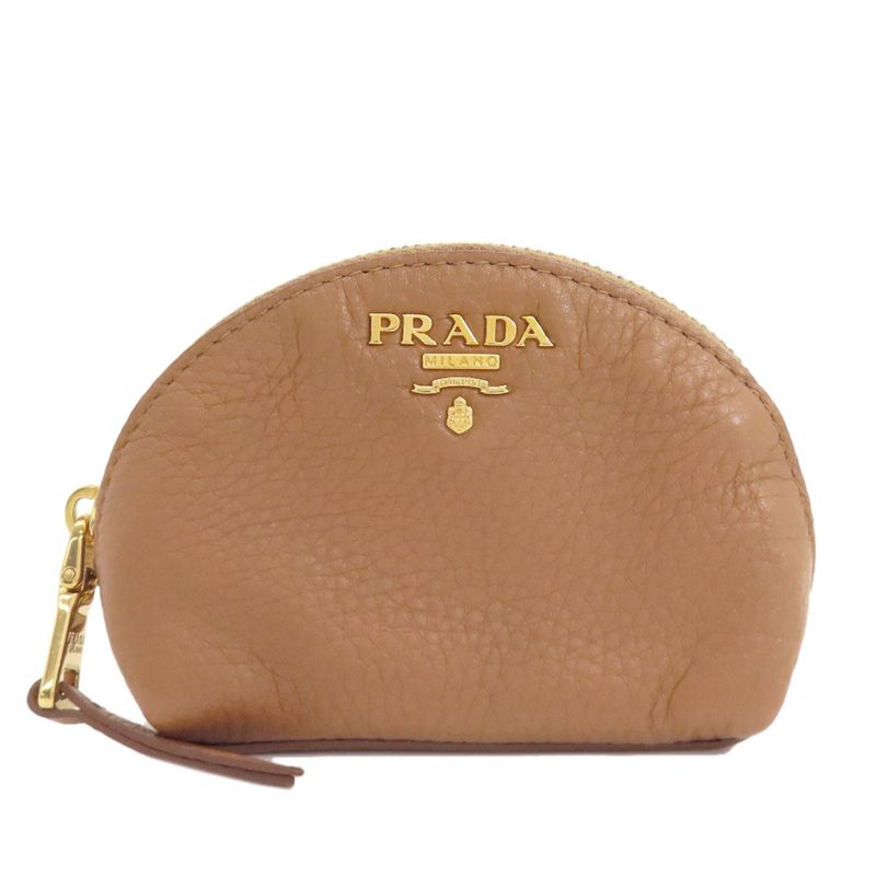 Prada Logo Accessory Pouch Leather Women
