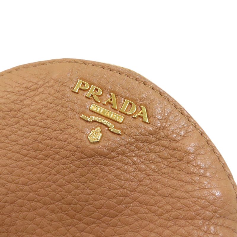 Prada Logo Accessory Pouch Leather Women