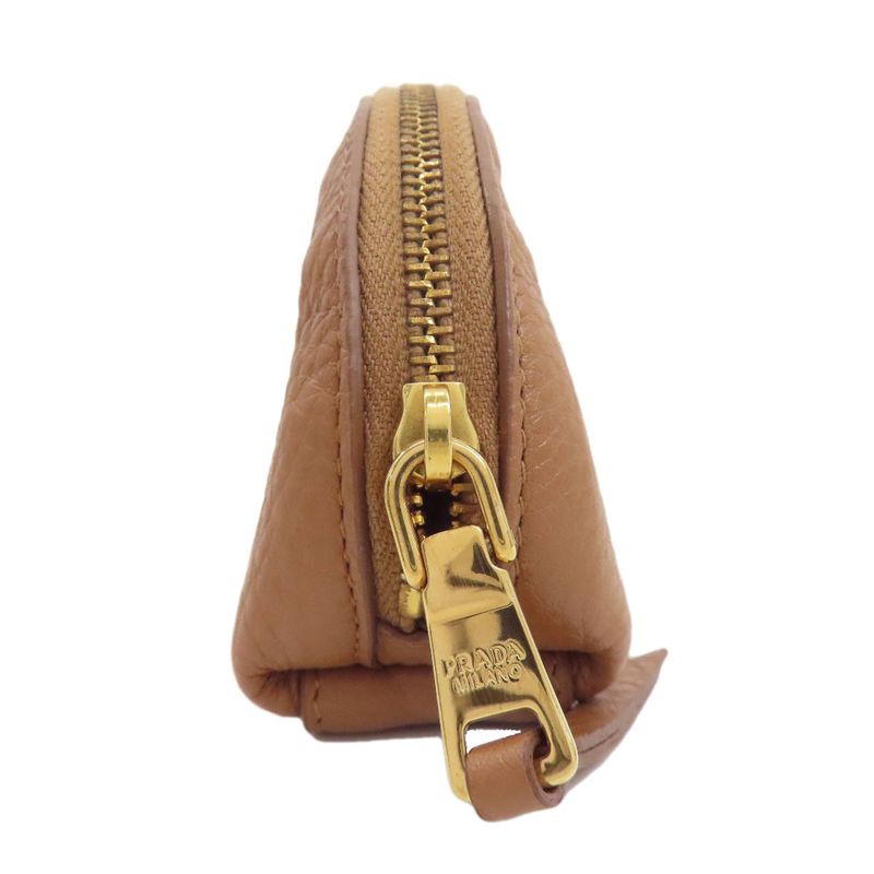Prada Logo Accessory Pouch Leather Women