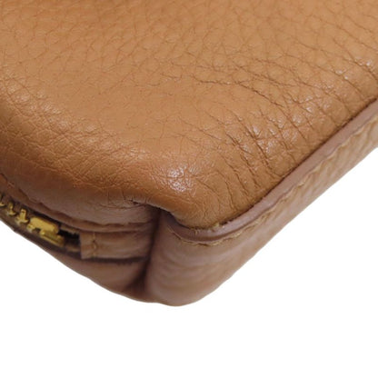 Prada Logo Accessory Pouch Leather Women