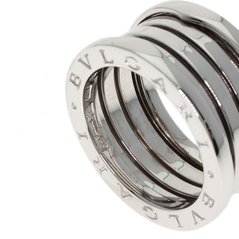 Bvlgari B-zero1 Bee Zero One 4-band #55 Ring 18K White Gold Ladies