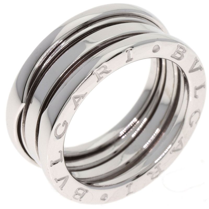 Bvlgari B-zero1 Bee Zero One 2 Band #53 Ring / Ring 18K White Gold Ladies