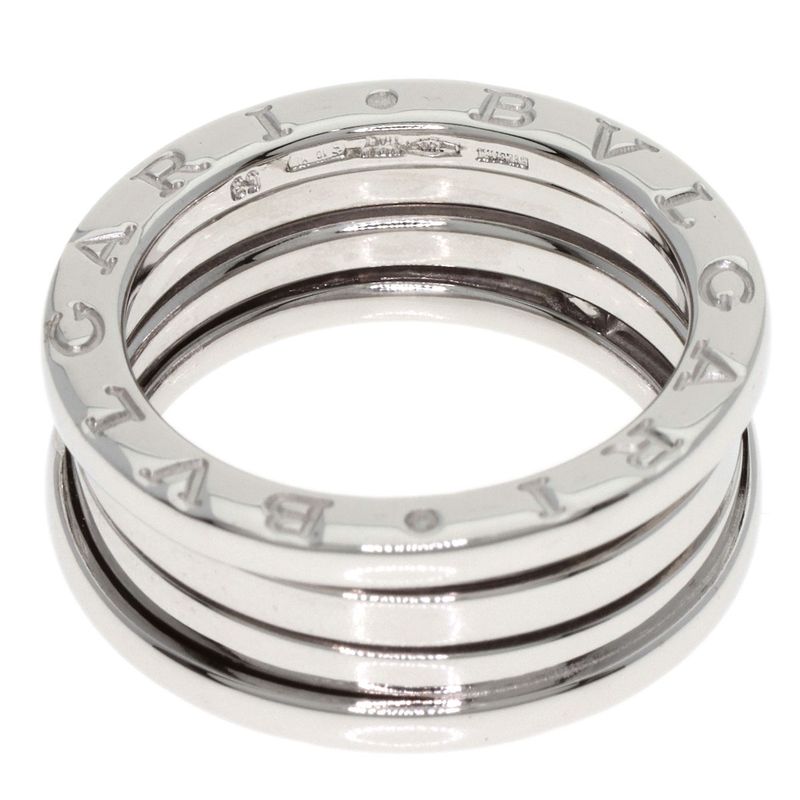 Bvlgari B-zero1 Bee Zero One 2 Band #53 Ring / Ring 18K White Gold Ladies